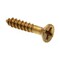 Prime-Line Wood Screw, Flat Head, Phillips Drive No. 6 X 3/4in Solid Brass 100PK 9034634 - alternate 1
